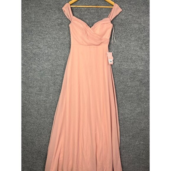 NWT Birdy‎ Grey Bridesmaid Dress Spence Rose Quartz Women SZ XS - Picture 1 of 8